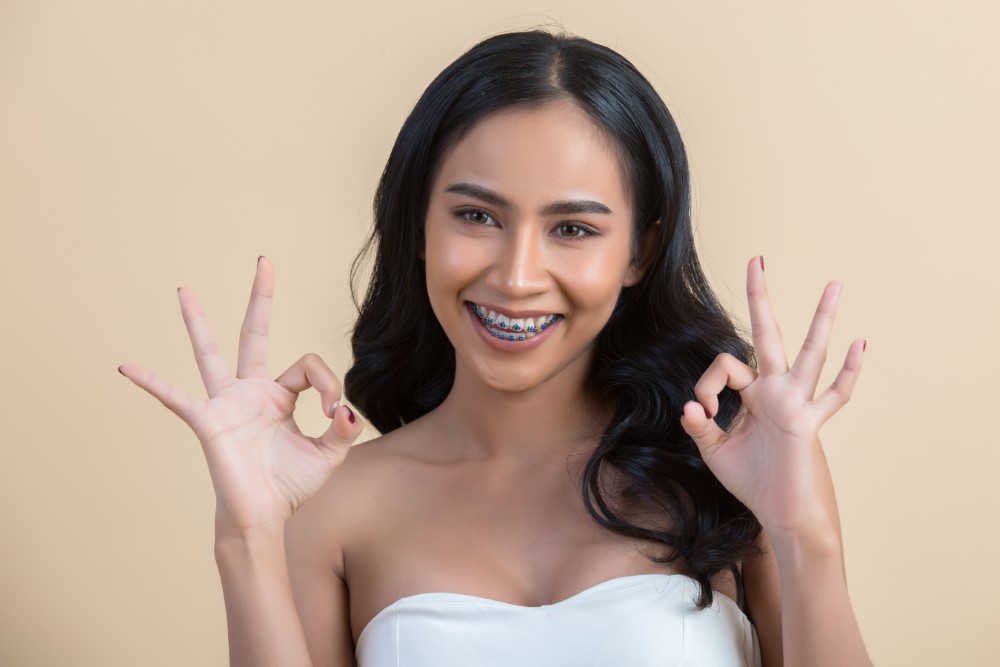 girl with braces