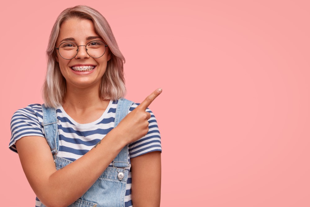 girl with braces