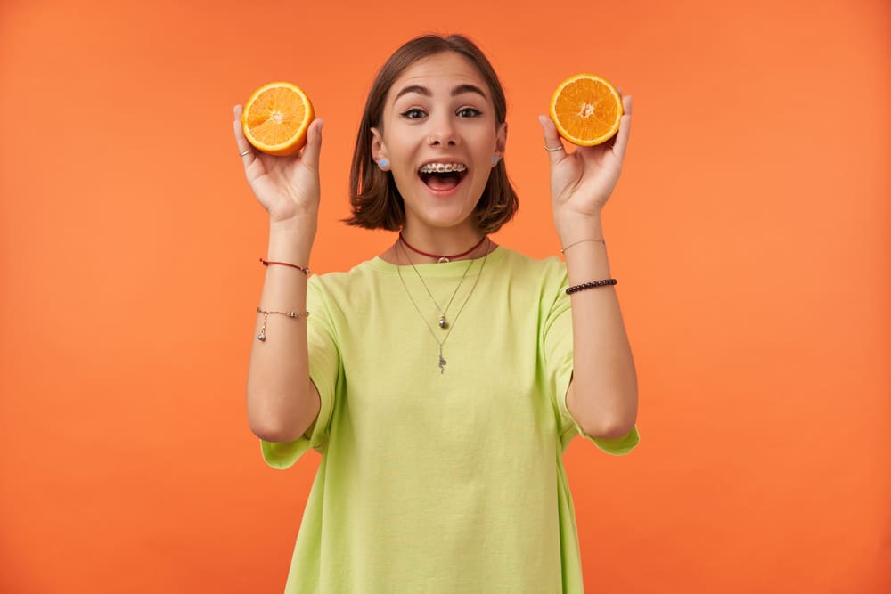 girl with braces